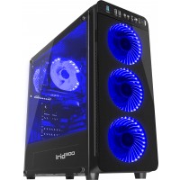 Obudowa Genesis Irid 300 Blue Midi Tower Z Oknem, Reg. Obr., USB 3.0, Bez Zasilacza