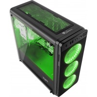 Obudowa Genesis Irid 300 Green Midi Tower Z Oknem, Reg. Obr., USB 3.0, Bez Zasilacza