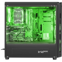 Obudowa Genesis Irid 300 Green Midi Tower Z Oknem, Reg. Obr., USB 3.0, Bez Zasilacza