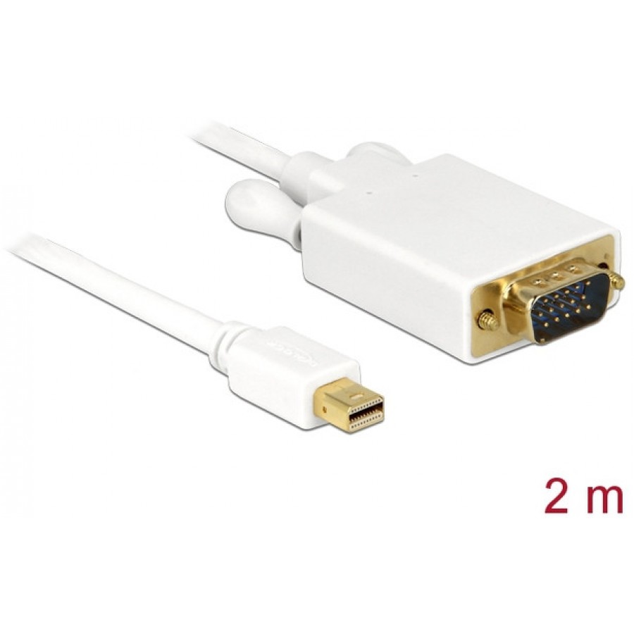 Kabel Displayport Mini(M)->VGA (M) 2m Delock