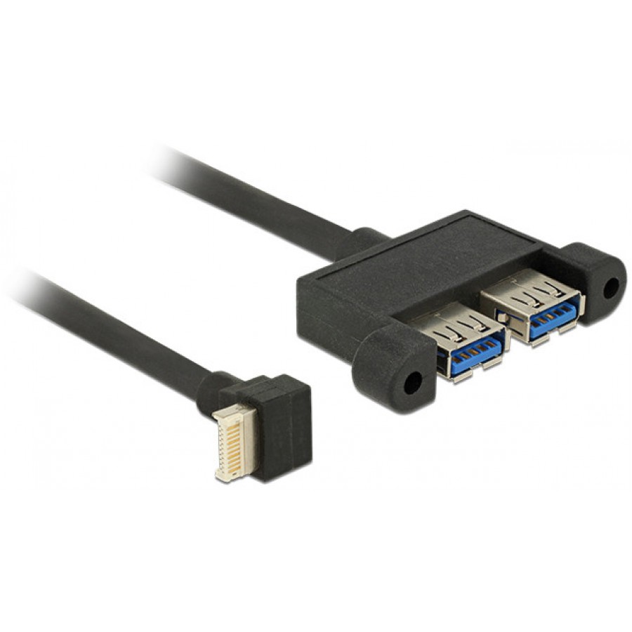 Kabel USB Key B 20pin-A(F) 3.1 45cm Panel Mount Delock