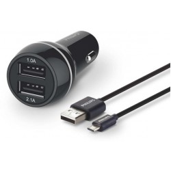 Ładowarka Samochodowa Zapalniczka 12V->2xUSB 5V/3.1A + Kabel Micro USB Philips