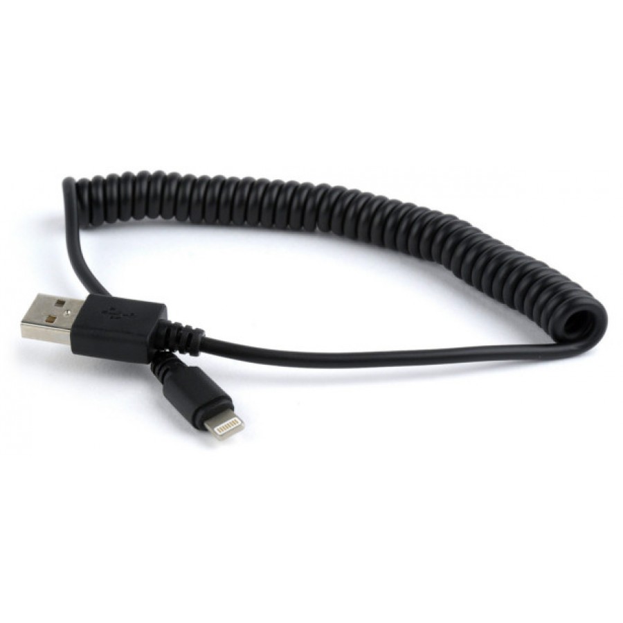 Kabel Do Apple USB Do Transmisji Danych Lightning 8 Pin Iphone 5/61.5m Spirala Czarny Gembird