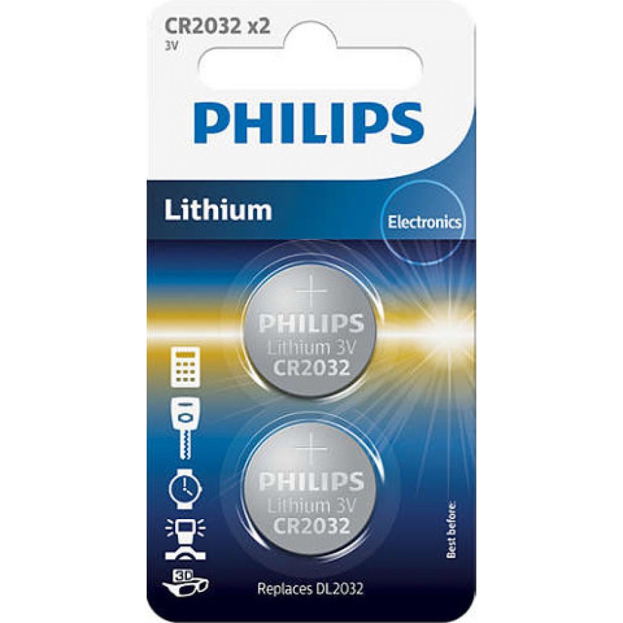 Bateria Litowa Philips CR2032 2 Szt Blister