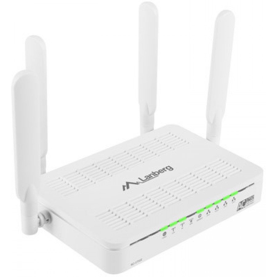 Router Lanberg AC1750 4x Lan 1Gb 3t4r Mimo Anteny 2.4 & 5GHz Obsługa IPTV DSL