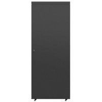 Szafa Instalacyjna Rack Stojąca 19" 42u 800x1000 Czarna Drzwi Szklane Lanberg Flat Pack