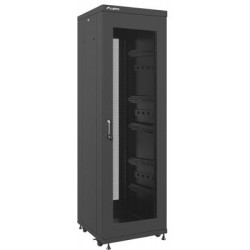 Szafa Instalacyjna Rack Stojąca 19" 37u 600x600 Bk Drzwi Perforowane Lanberg Flat Pack