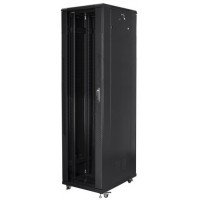 Szafa Instalacyjna Rack Stojąca 19" 47u 800x800 Czarna Lanberg Flat Pack