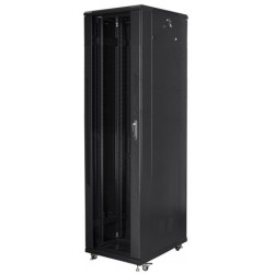 Szafa Instalacyjna Rack Stojąca 19" 47u 800x800 Czarna Lanberg Flat Pack