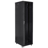 Szafa Instalacyjna Rack Stojąca 19" 47u 800x800 Czarna Lanberg Flat Pack