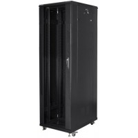 Szafa Instalacyjna Rack Stojąca 19" 42u 800x800 Czarna Lanberg Flat Pack