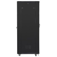 Szafa Instalacyjna Rack Stojąca 19" 42u 800x800 Czarna Lanberg Flat Pack