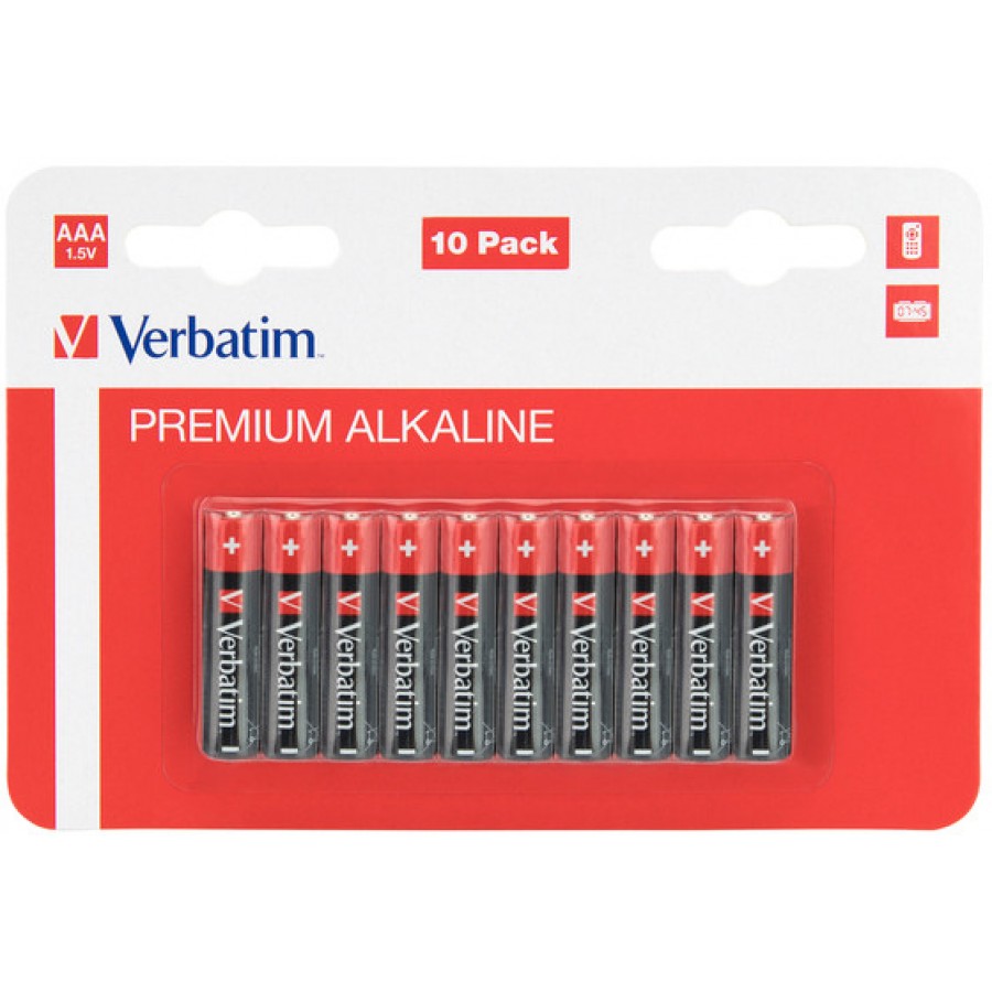 Bateria Verbatim Alkaliczna LR03 AAA 10 Szt Blister