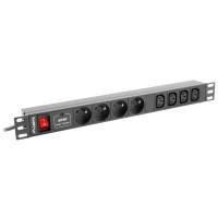 Listwa Zasilająca Rack PDU Lanberg 1U 16A 4x 230V Pl 4x IEC C13 2m Czarna