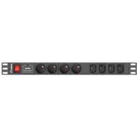 Listwa Zasilająca Rack PDU Lanberg 1U 16A 4x 230V Pl 4x IEC C13 2m Czarna