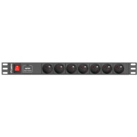 Listwa Zasilająca Rack PDU Lanberg 1U 16A 7x 230V Pl 2m Czarna