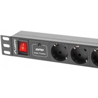 Listwa Zasilająca Rack PDU Lanberg 1U 16A 7x Schuko 2m Czarna