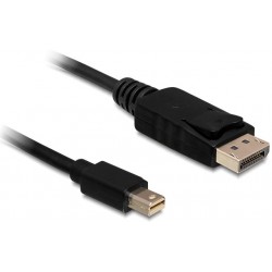 Kabel Displayport Mini M 1.2->Displayport M 50cm 4k Czarny Delock