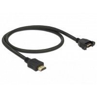 Kabel HDMI(M)->HDMI(F) Panel Mount 4k 30hz 50cm Delock