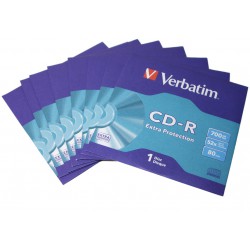 CD-R Verbatim 700MB X52 Extra Protection 50-Pack Koperta