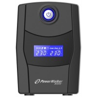 UPS Powerwalker Line-Interactive 600VA Stl Fr 2x Pl 230V, RJ11/45 In/Out, USB