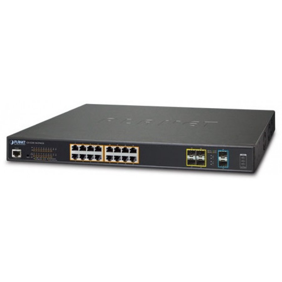 Switch Planet GS-5220-16UP4S2X 16-Port Ultra POE 1000base-T+2port 10G TP/SFP+ Zarządzalny