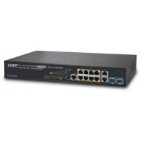 Switch Planet GS-5220-8P2T2X 8-Port 1000base-T+2port 1000base-T+2port 10Gb SFP+ Zarządzalny