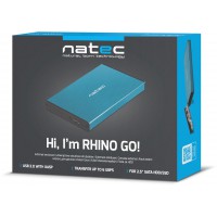 Obudowa HDD SSD Zewnętrzna Natec Rhino Go Sata 2.5" USB 3.0 Niebieska