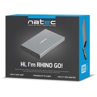 Obudowa HDD SSD Zewnętrzna Natec Rhino Go Sata 2.5" USB 3.0 Szara