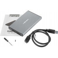 Obudowa HDD SSD Zewnętrzna Natec Rhino Go Sata 2.5" USB 3.0 Szara