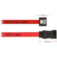 Kabel Sata Data III 6Gb/s 50cm Flexi Red Delock