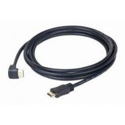 Kabel HDMI M/M V1.4 1.8m Kątowy Prawo Czarny Lanberg 50-Pack