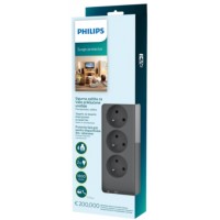 Listwa Zasilająca Philips Czarna 2m 4x 230V PL