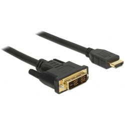 Kabel DVI-D(M)(18+1)->HDMI(M) V1.2 1.5m Czarny Single Link Delock