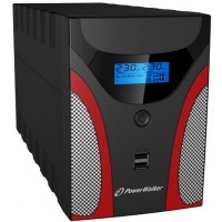 UPS Powerwalker Line-Interactive 1200VA 4x 230V PL , USB, LCD, 2x Ładowarka USB GAMING