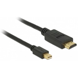 Kabel Displayport Mini(M) V1.1a->HDMI(M) 0.5m Czarny Delock