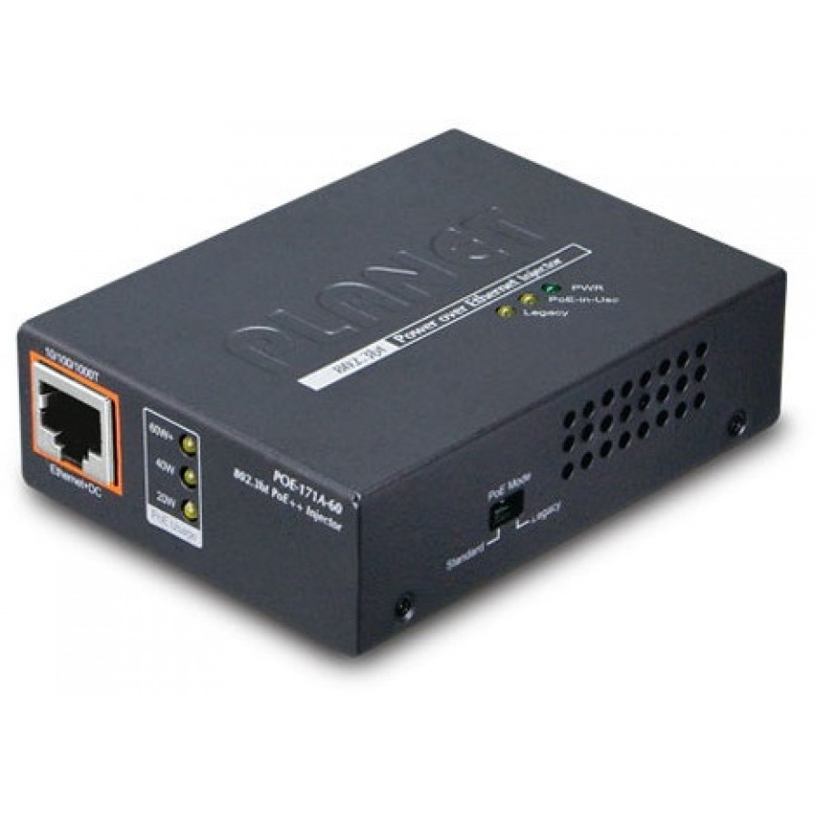 POE Injector Planet POE-171a-60 1-Port 1000Mb/s 802.3bt 60W