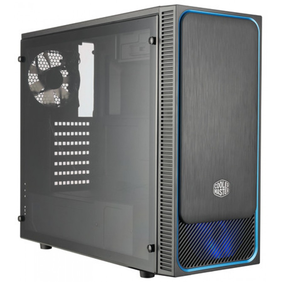 Obudowa Cooler Master Masterbox E500l Blue Midi Tower Z Oknem Bez Zasilacza