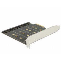 Karta PCI Express->4x M.2 Key B Raid Delock