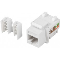 Moduł Keystone Gniazdo RJ45->LSA UTP Kat 5e 90° Do Puszki Montażowej Lanberg