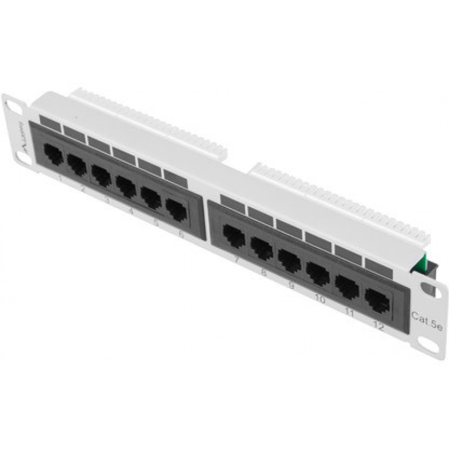 Patch Panel 12 Port 1u 10" Kat5e Szary Lanberg