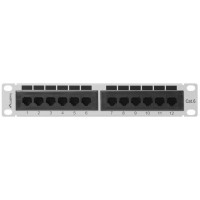 Patch Panel 12 Port 1u 10" Kat6 Szary Lanberg