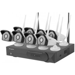 Zestaw Do Monitoringu Rejestrator NVR 8 Kanałowy Wifi + 8 Kamer Ip Wifi 1.3mp Z Akcesoriami Lanberg