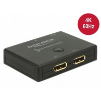 Switch Video Delock 2-Port Displayport 1.2 Bidirectional