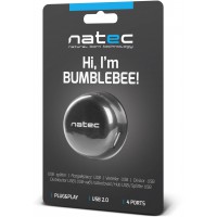 Hub USB 2.0 Natec Bumblebee 4-Porty Czarny