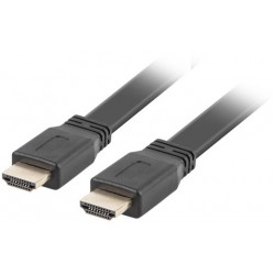 Kabel HDMI M/M V2.0 5m Czarny Flat Lanberg