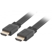 Kabel HDMI M/M V2.0 3m Czarny Flat Lanberg