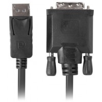 Kabel Displayport(M) V1.2->DVI-D(M)(24+1) 3m Czarny Dual Link Lanberg