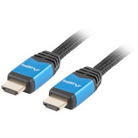 Kabel HDMI M/M V2.0 1m Czarny Premium Lanberg