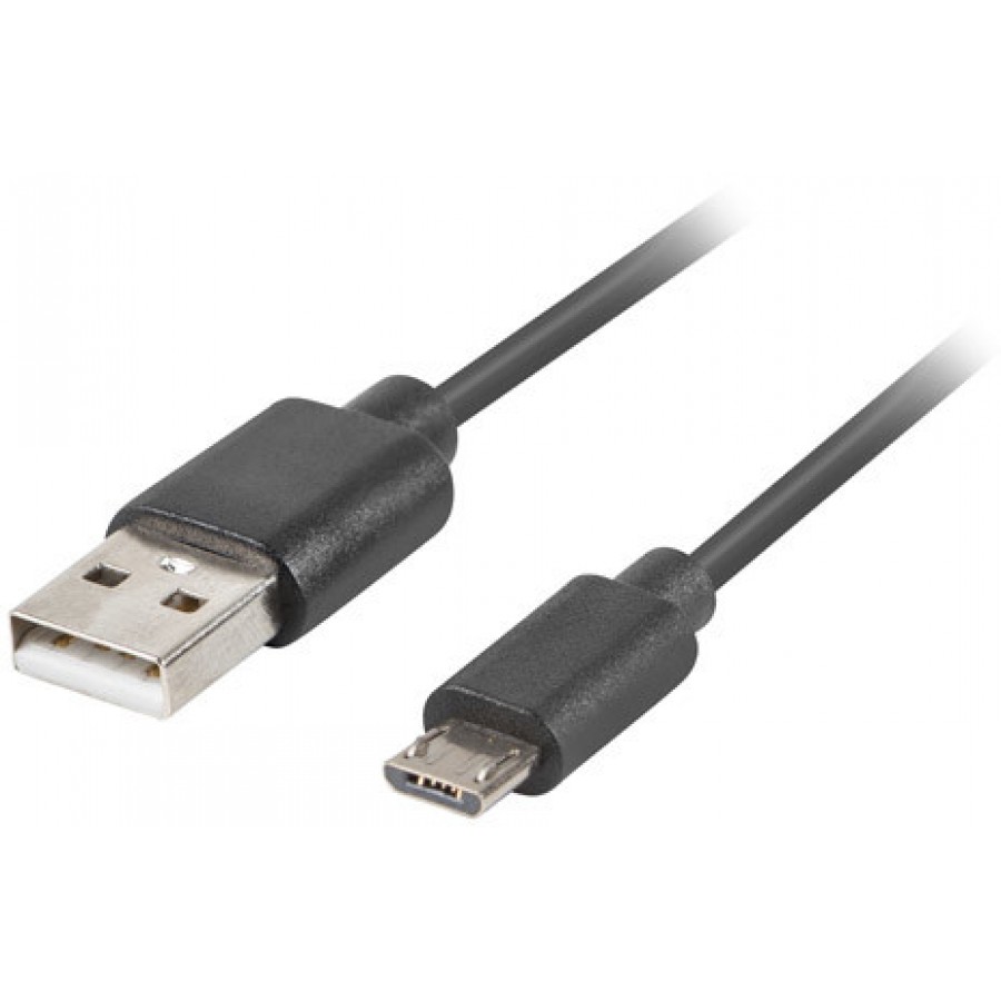 Kabel USB Micro-B(M)->A(M) 2.0 3m Czarny QC 3.0 Lanberg